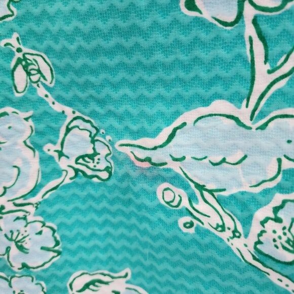 Lilly Pulitzer Parker Dress Birds & Bees Lagoon Green Rossette Mini Size… - Picture 10 of 16